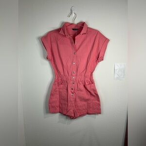 Dokotoo Women’s Button-Up Romper - Size Medium